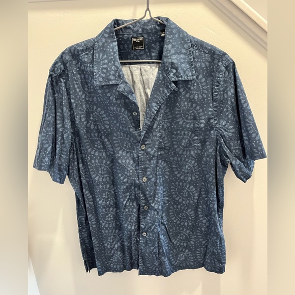 Men's Todd Snyder Blue Patterned Shirt - Picture 1 of 3